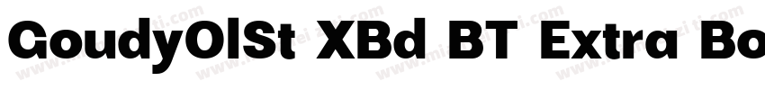 GoudyOlSt XBd BT Extra Bold字体转换